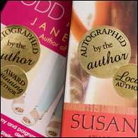 Autographed by the Author stickers