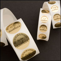 Autographed by the Author stickers