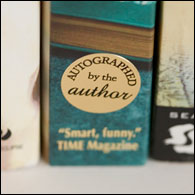 Autographed by the Author stickers