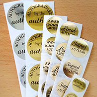 Autographed by the Author stickers